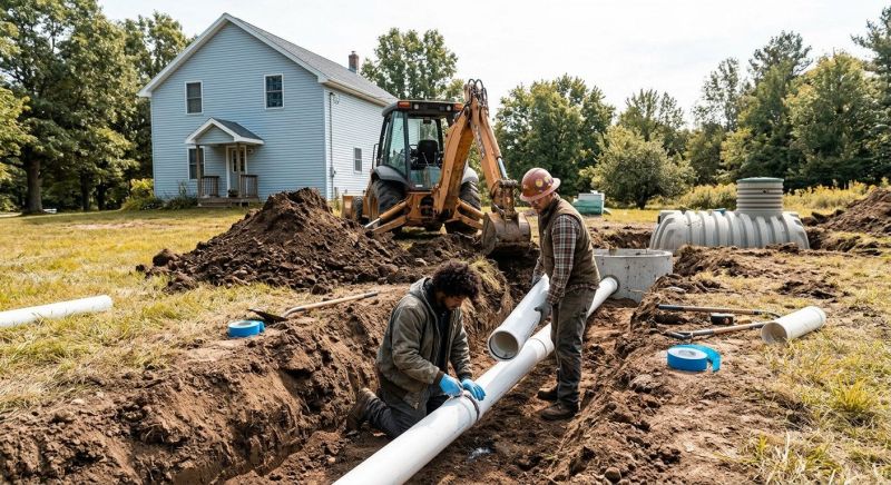 Aerobic Sewage Installation in Austin, TX